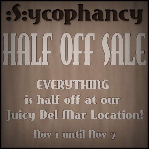 Half Off Sale!